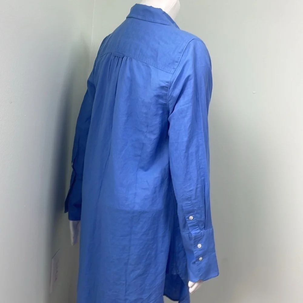 J. Crew blue button down coverup small